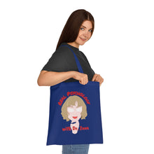 Load image into Gallery viewer, &quot;Real Psychology with Dr. Inna&quot; Cotton Tote with Dr. Inna quote
