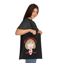 Load image into Gallery viewer, &quot;Real Psychology with Dr. Inna&quot; Cotton Tote with Dr. Inna quote
