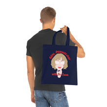 Load image into Gallery viewer, &quot;Real Psychology with Dr. Inna&quot; Cotton Tote with Dr. Inna quote
