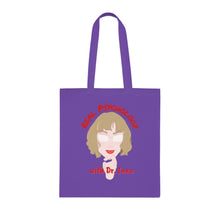 Load image into Gallery viewer, &quot;Real Psychology with Dr. Inna&quot; Cotton Tote with Dr. Inna quote
