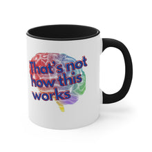 Load image into Gallery viewer, &quot;Real Psychology with Dr. Inna&quot; Accent Coffee Mug, 11oz
