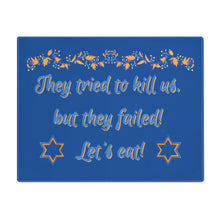 Load image into Gallery viewer, Jewish Holidays Blue Placemat
