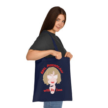 Load image into Gallery viewer, &quot;Real Psychology with Dr. Inna&quot; Cotton Tote with Dr. Inna quote
