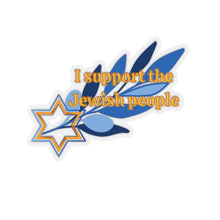 Load image into Gallery viewer, &quot;I support Jewish People&quot;  Kiss-Cut Stickers
