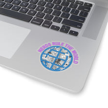 Load image into Gallery viewer, &quot;Nerds Rule the World&quot; Kiss-Cut Stickers
